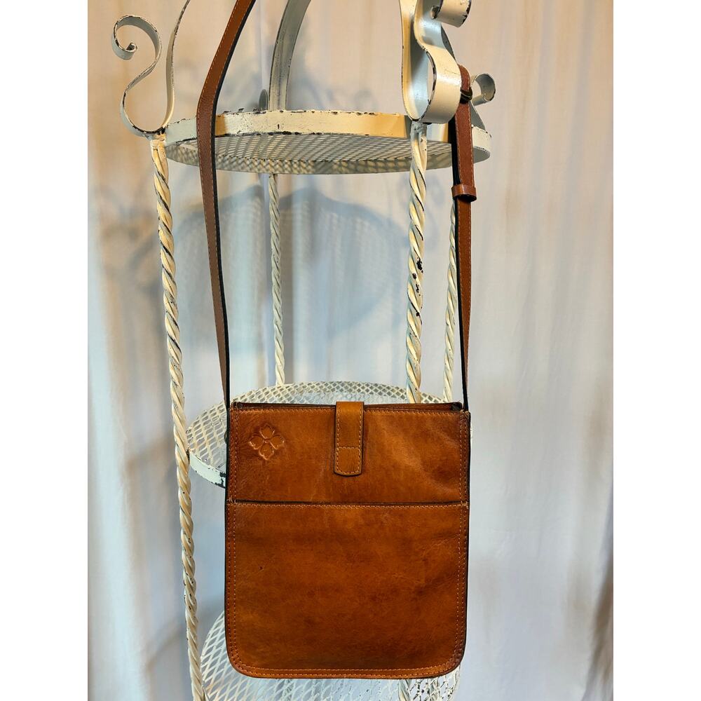 Patricia Nash Bag Brown Leather Floral Burnished Tooled Venezia Crossbody - Picture 8 of 15